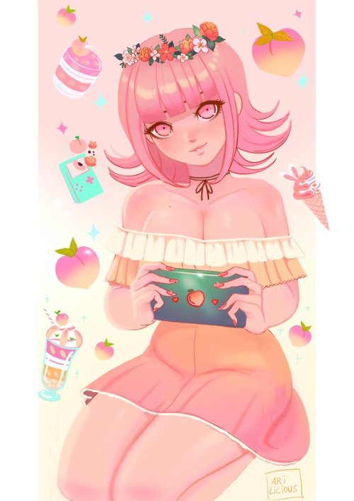 Some Danganronpa girls with fruits ! Follow me on [Twitter] and  [Instagram] 
