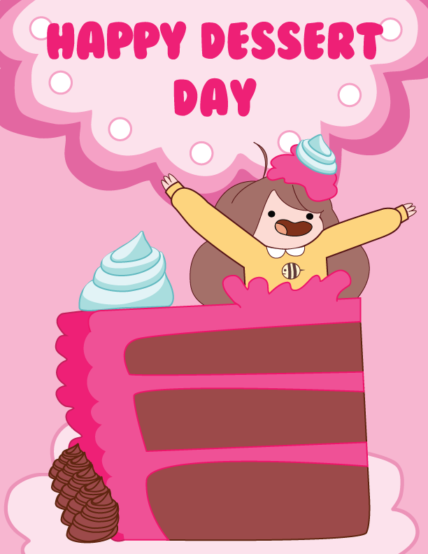 cartoonhangover:  Happy Dessert Day! ….you took too long now your candy’s gone….