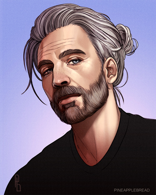 pineapplebread:Quick drawings of silver fox Steve.We’re reclaiming old man Steve from the creepy End