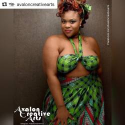 #Repost @Avaloncreativearts ・・・ Cola The Model @Cola_Curvs Wearing African