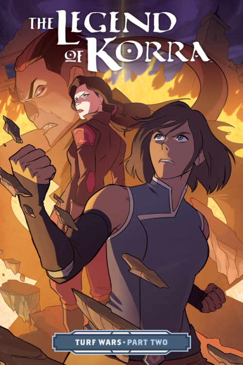 asami-snazz:  emotionstereo:  Cover for The Legend of Korra: Turf Wars - Part Two Cover art (presumably) by Heather Campbell   Just looking at this a bit more am I the only one get vibes from the villain or just the artwork generally that we might be
