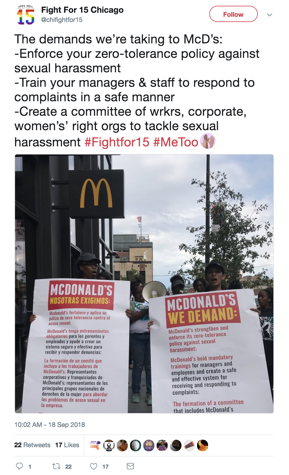 mediamattersforamerica:  On Tuesday, September 18, McDonald’s workers in 10 cities