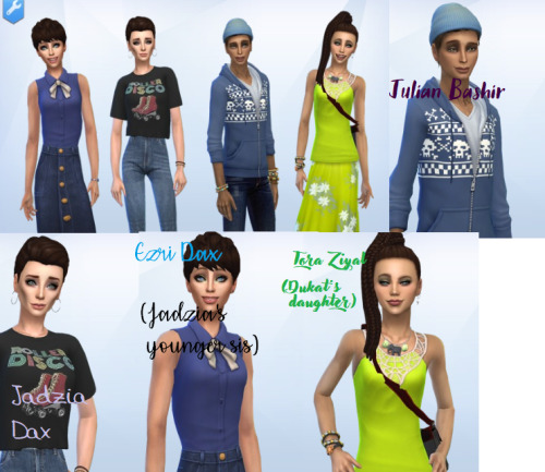 I’ve been making DD9 AU Sims on The Sims 4