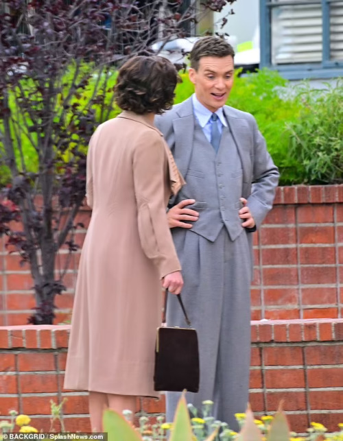 Cillian Murphy & Florence Pugh, Oppenheimer set, 01.05.2022 