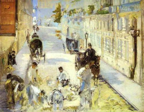 The road-menders, Rue de Berne, 1878, Édouar ManetMedium: oil,canvas