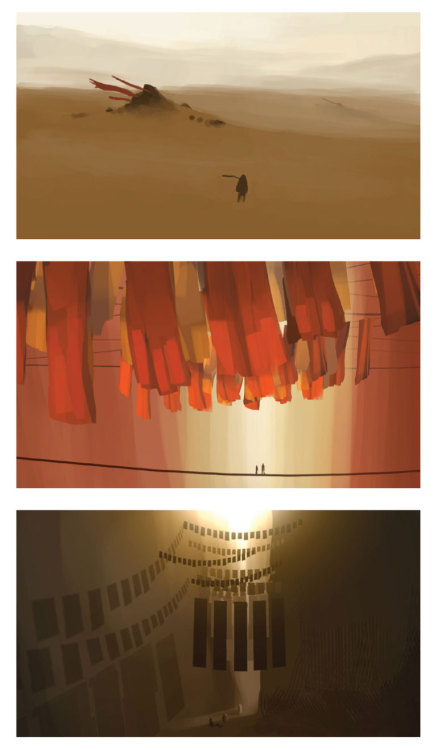 garabatocreativo:  Journey by Thatgamecompany &amp; Concept Art by Matthew Nava