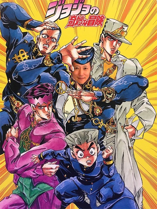 porunareff:Here’s the template of the JoJo photo booth at Jump Festa - I made it transparent s