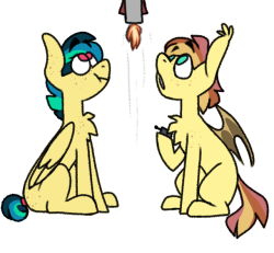 mickearts: made this i think last night???? i dont remember coz i was tired lmao thats my excuse for the bad art but h ere @shinonsfw more ponyos  cute lil birb ponyos &lt;3