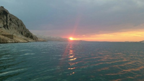 Sunset pag Island croatia