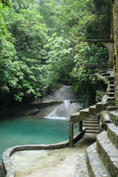 voiceofnature:Amazingly surreal Las Pozas in the rainforest by Xilitla in the Mexico mountains. Crea