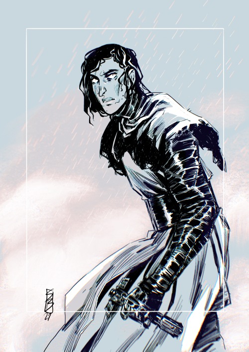 itssteffnow:No thoughts only drenched Kylo Ren 