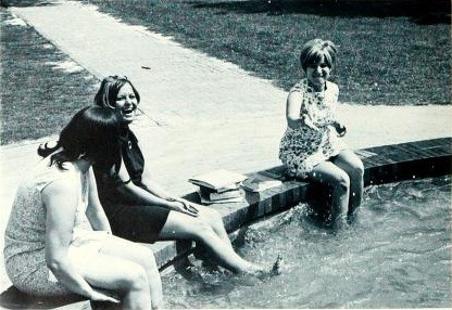 Photo of the week: One way to stay cool in 1970/71, via the 1971 Pine Burr yearbook.