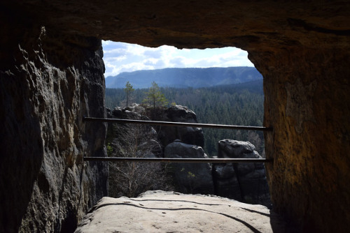 on-misty-mountains: ‘Cowshed’, Saxon Switzerland, Germany | Kuhstall, Sächsische Sc