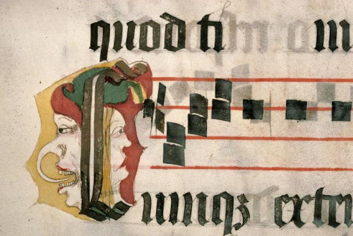 erikkwakkel:Entertaining music These 15th-century images are from four different musical books used 