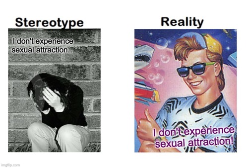 raavenb2619:[ID: The nihilism meme. On the left, an image labelled “Stereotype” shows a person holdi