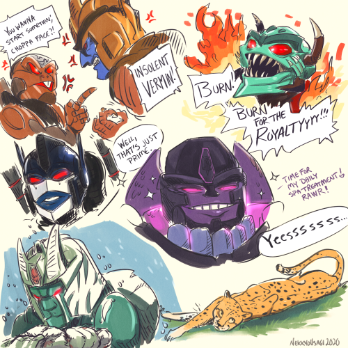 nekkyousagiart:I’m really enjoying Beast Wars!