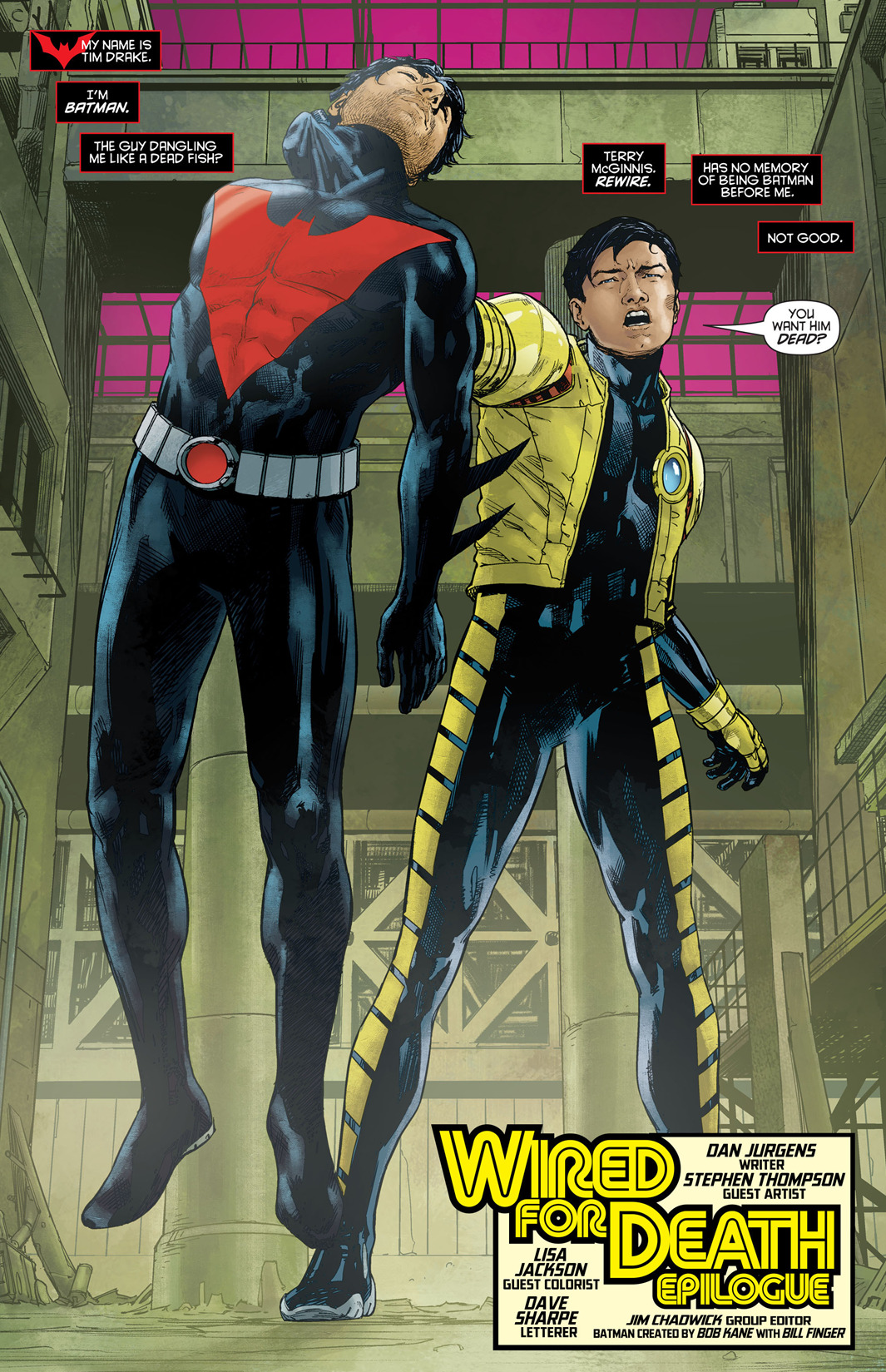 marvel-dc-art:  Batman Beyond v5 #16 - “Wired for Death, Epilogue” (2016) pencil