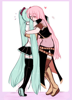 miku dislikes luka’s heels sometimes