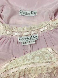 acuriousidea:Christian Dior Nightgown &amp; Robe Set