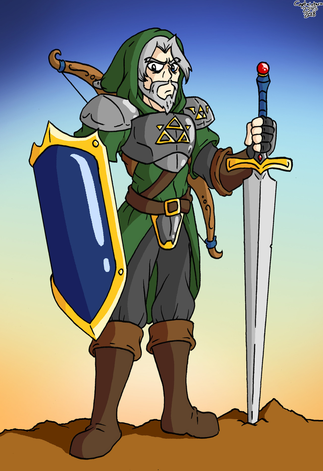 My design for an older version of Link from the Legend of Zelda. Partially inspired