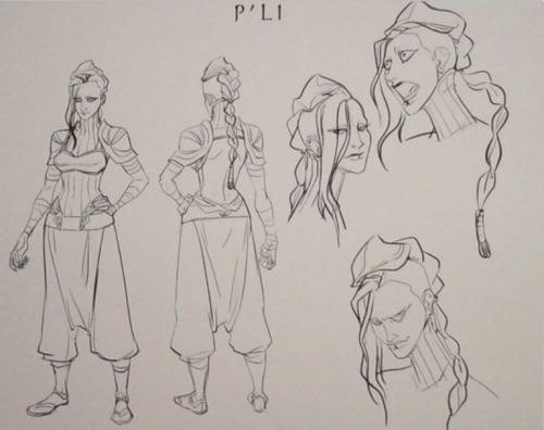 benditlikekorra:P’li, Ming-Hua, and Ghazan Concept Art