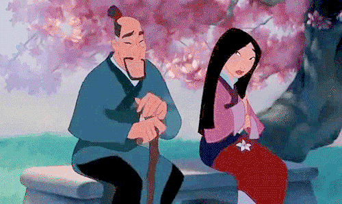 scurviesdisneyblog:Mulan storyboards to movie “My, my, what beautiful blossoms we have this year. Bu