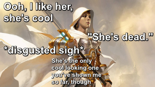 odric-master-swagtician:Sister’s first impression of Planeswalkers part 2