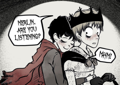 lao-pendragon: Riding LessonsSomeone requested “Merthur meet cute scenario in the Tim Burton s