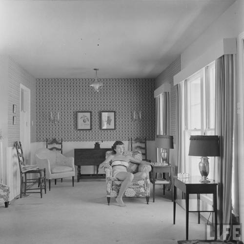 electronicsquid: Dream house in suburbia (George Silk. 1951)
