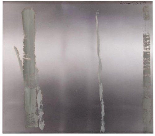 thunderstruck9: Gerhard Richter (German, b. 1932), Untitled, 1991. Oil on black and white photograph