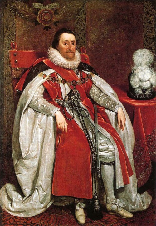 James VI of Scotland succeeded to the English throne as James I on the death of Elizabeth and was cr