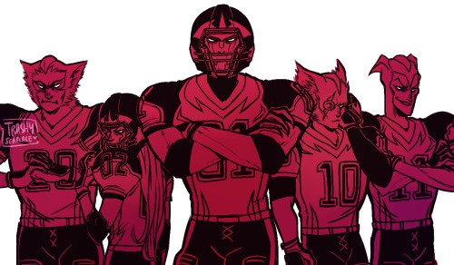trashyscarface:  no one asked for a woefully inaccurate football au yet here i am edit: es21? yes. es21. 