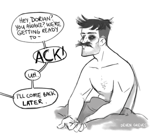 devengreves:tfw you’re so tired from trekking across the Hinterlands that you go to bed with y
