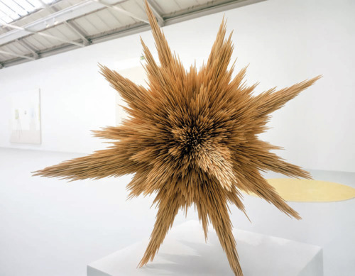 lencowgill2012:toothpick sculpture by Tom Friedman  26” X 30” X 23”