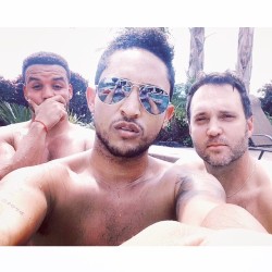 thetahjmowryblog:  spa sunday w/ the bro and the bro in law. cc: @Tdontaem16 @adamhousley