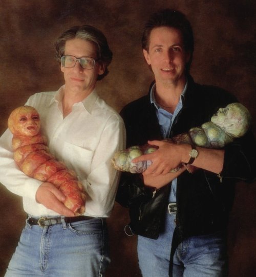 arcaneimages:  David Cronenberg & Clive Barker