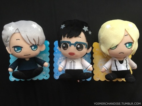 yoimerchandise:  YOI x Banpresto Ichiban Kuji Plushes & Rubber Straps (Series 2: Yuri!!! on Ice ~Sweet Time~ Prizes B, C, D & F) Original Release Date:April 22nd, 2017 Featured Characters (13 Total):Viktor, Makkachin, Yuuri, Yuri, Otabek, Christop