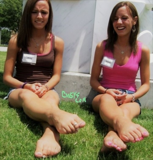 jennsummers50: Mindy and Melanie are real-life twins from my GCF site. They were randomly approached