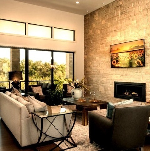 Contemporary Living RoomInspiration For A Large Contemporary Open Concept Medium Tone Wood Floor Living