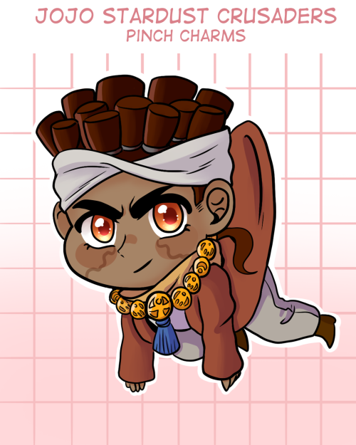 [RBs are very appreciated ] Stardust Crusaders chibi pinch charms will be going up on my Etsy s