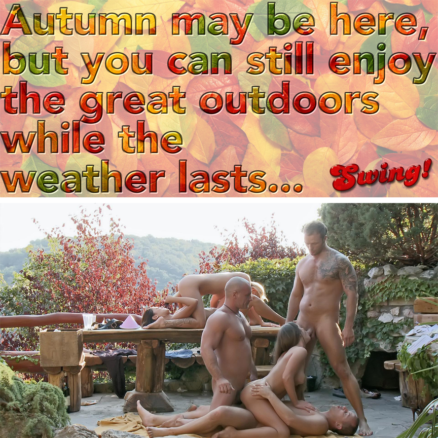 swinggoodtime:  Swinging… the all-season recreational sport!Swing! 💋   ASwingingGoodTime.com