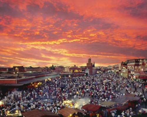 Jemaa El Fna, Marrakech, Morocco. 