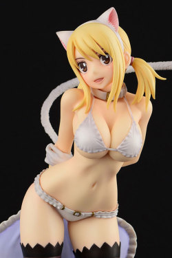 tactical-salad:  Lucy Heartfilia 1/6 Figure White Cat Gravure_Style   FAIRY TAILClick to purchase from J-list!