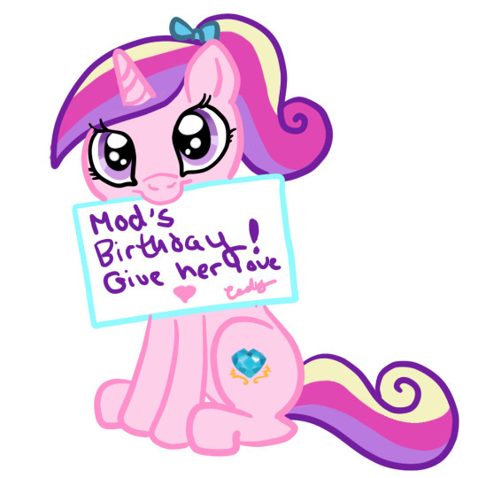 teenprincesscadance:She’s also lazy.  Thanks! Eeps, happy birthday! ^w^ Go give
