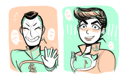 amkoyy:  my all time fav: josuke blushing