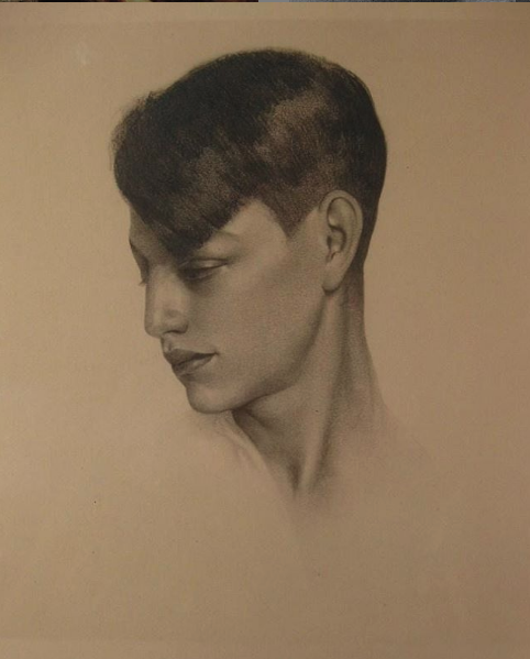 Alexander Cañedo (1902-1978) Male Portrait.