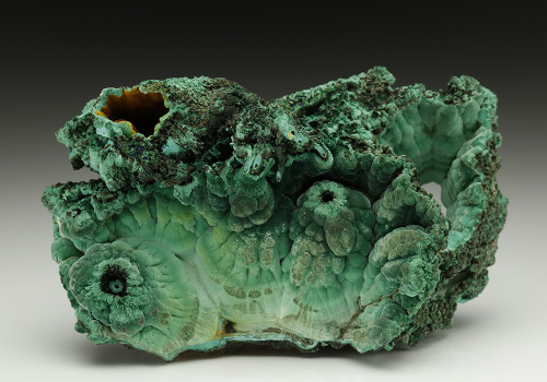 hematitehearts: Malachite Locality:  Banat Mountains, Caras-Severin County, Romania