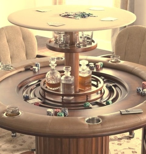 Traditional Family Room In San DiegoGame Room - Large Traditional Enclosed Dark Wood Floor And Brown