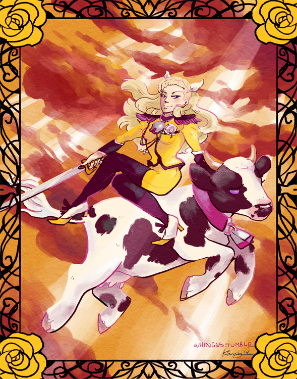 whinges:  A print of the mean girl cow queen for Otakon, because sometimes the most