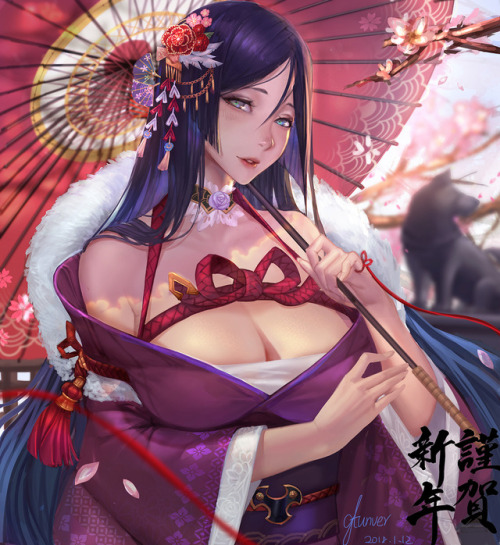 gtunver:    Minamoto Yorimitsu  happy 2018!Hello everyone~I finally post XD I feel very good at 2018! I will draw more work this year!Minamoto Yorimitsu is one of my favorite character ! To be honest, this work is a bit official.I will try doodle some
